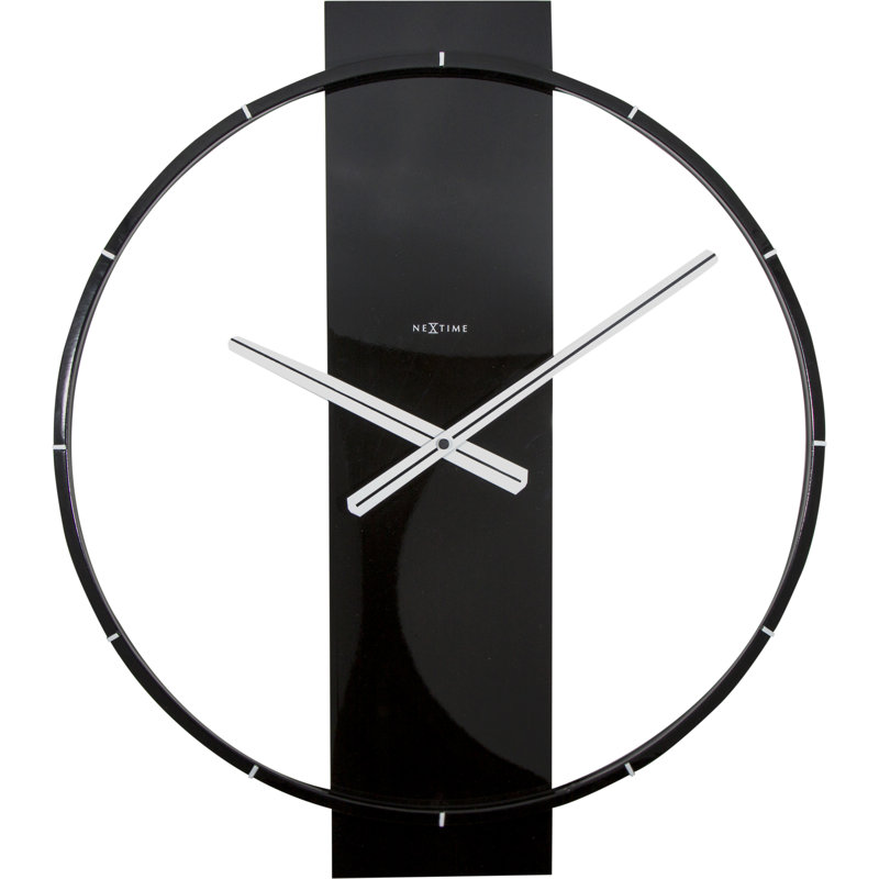 Metal Wall Clock, Black