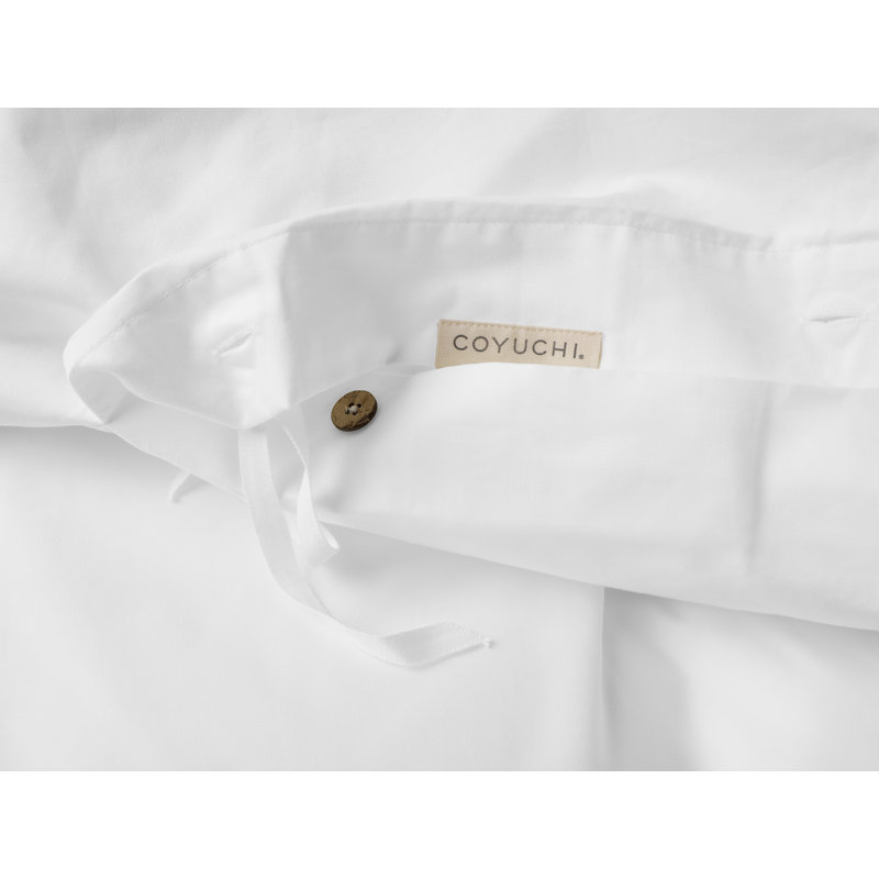 Heirloom Organic Sateen Duvet Cover Alpine White, King/Cal King Duvet Cover, Alpine White