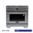 KUCHT 36 in. 5.2 cu. ft. 6 Burners Dual Fuel Range for Propane Gas in Stainless Steel with Kucht Horus Thermostat-98431856-98431855