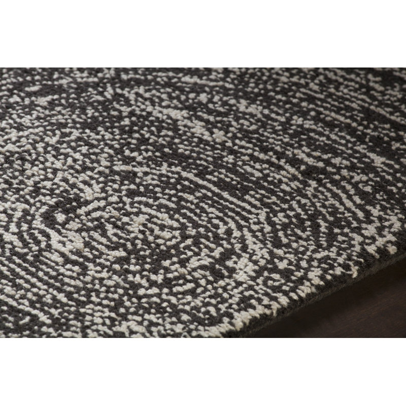 Navyan Gray Area Rug, Black/Purple, Rectangle 7'9" x 10'6"