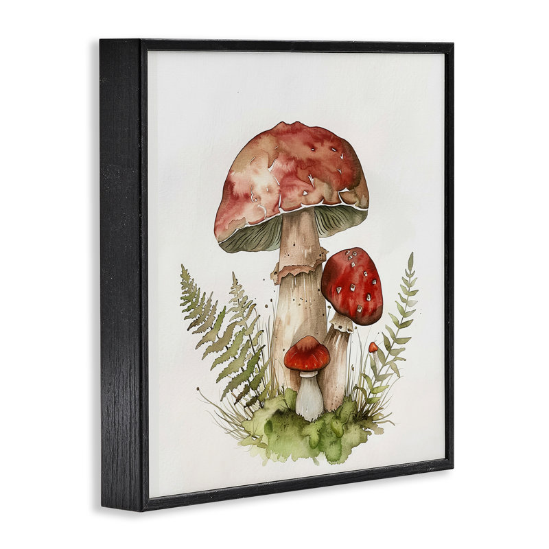Art de giclée encadrée par Enchanted Forest Floor par Lazar Studio, Giclée encadrée noir minuit, H 17 po x l 17 po