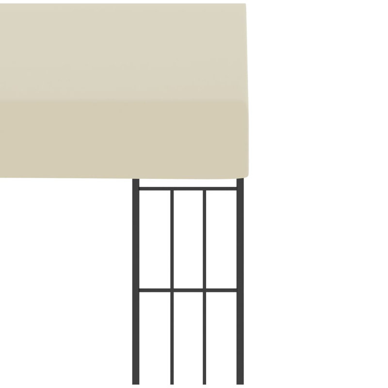 Meurer 1.18m x 1.18m Steel Patio Gazebo, Cream
