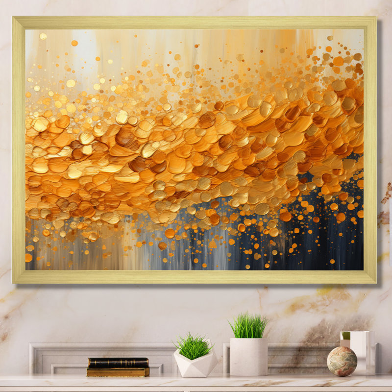 Golden Radiance I, reproduction d'art sur toile, H 30 po x l 40 po x P 1,5 po, Cadre doré à une seule photo