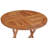 2 - Person Teak Solid Wood Patio Dining Set Round Table with Cushions Included