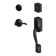 Camelot Handleset with Deadbolt and Accent Door Lever and Rosette
