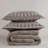 3 Pcs King/Cal King Solid Faux Fur Comforter Mini Set Gray