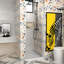 Porte de douche sans cadre ImageYou, l 28 po x H 72 po, largeur réglable 28-29 3/8 po, installation facile avec joint d'étanchéité magnétique-111737618