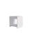 White Nightstand with Open Storage