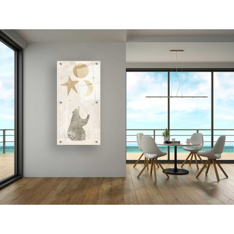 «Wood Land Celebration Collection B» par Victoria Borges, art mural en verre acrylique, H 48 po x l 24 po