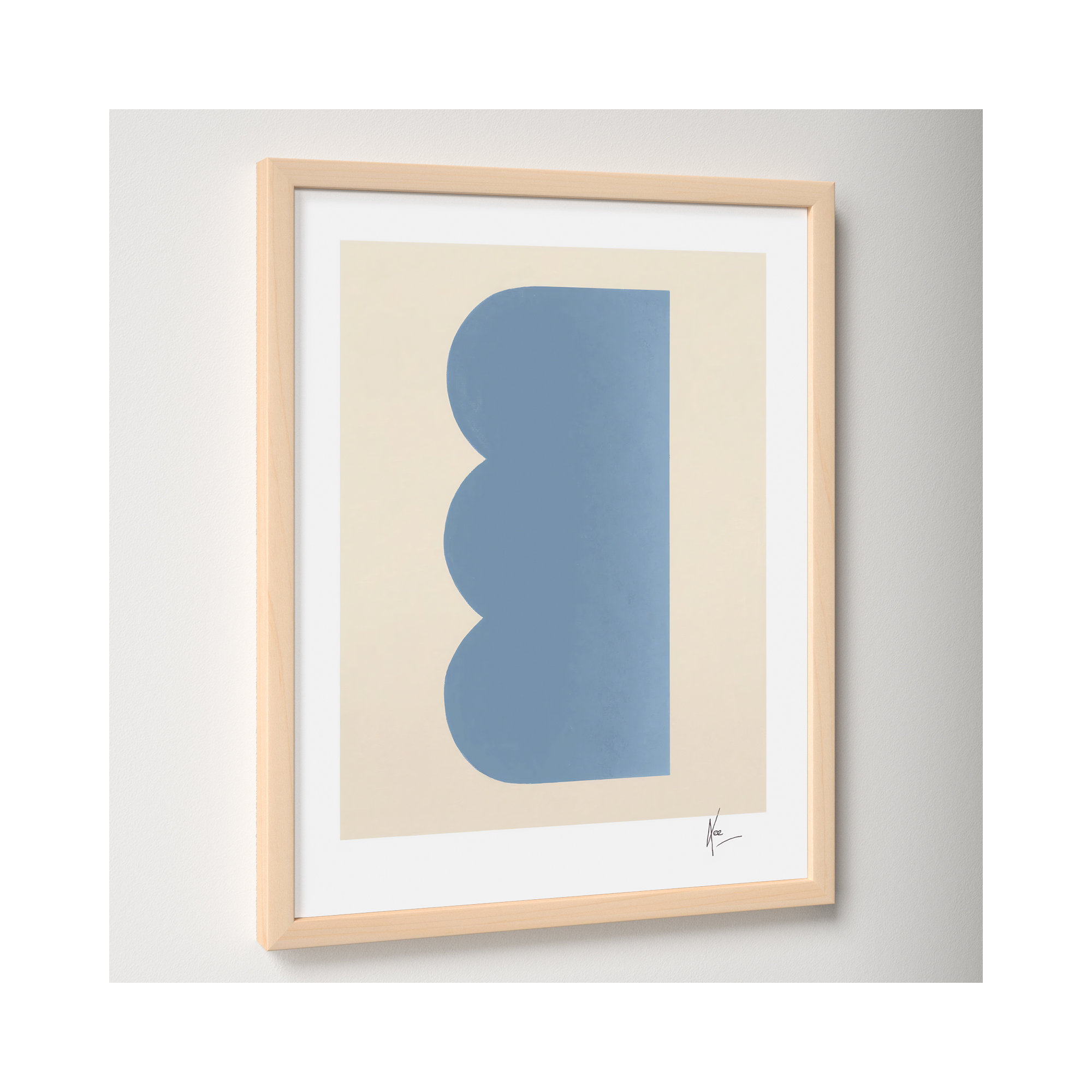 Keyhole 6 by Lee Lessem, 20" H x 16" W x 1.25" D, Maple Framed