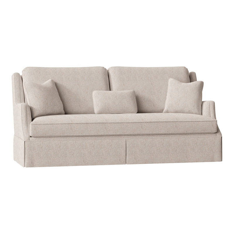 Savannah 87.5" Chenille Round Arm Sofa with Reversible Cushions, Perigold Improve Stucco