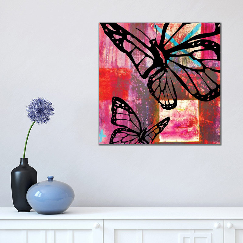 Butterfly II by Micha Baker - Wrapped Canvas Painting, 45.72 cm H x 45.72 cm W x 3.175 cm D