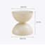 Tables basses rondes BLANC LAIT avec table de bout d'appoint multifonctionnelle STORGE