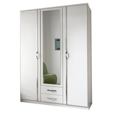 3 Door Manufactured Wood Wardrobe