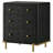 3-drawer Nightstand Black