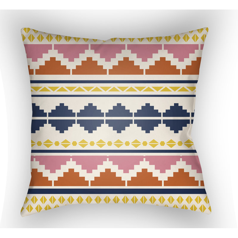 Littles Geometric Motif Throw Pillow Cover, 20" H x 20" W x 4" D