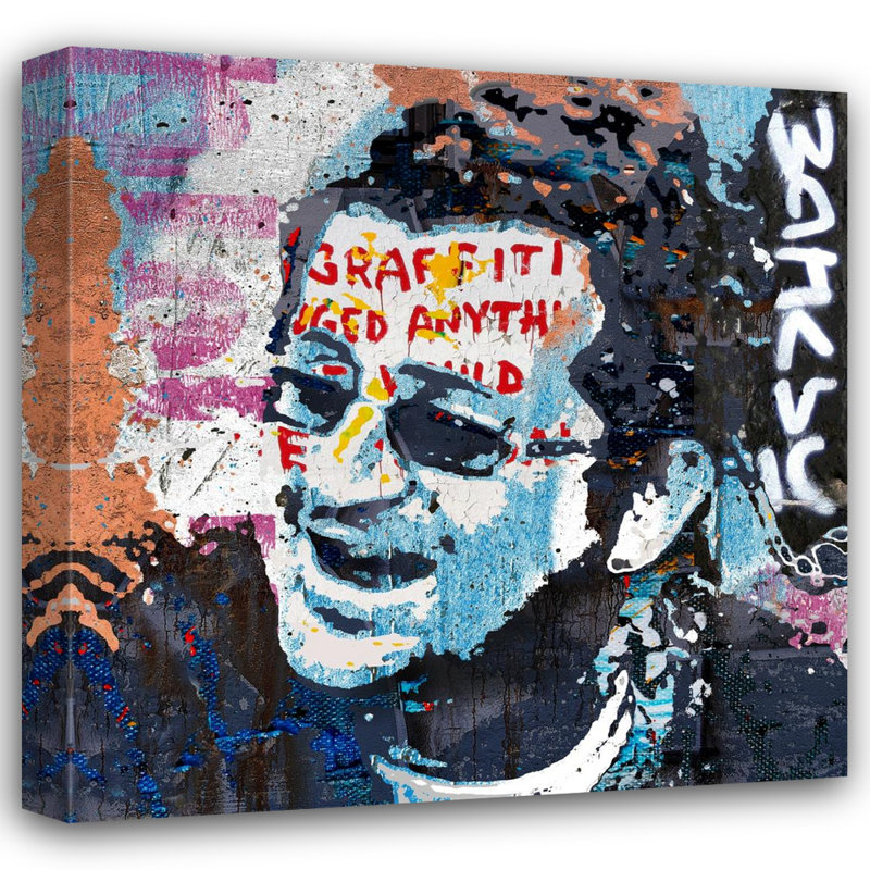 «Banksy Unmasked» par Stephen Chambers, impression sur toile tendue, L 36 po x H 36 po