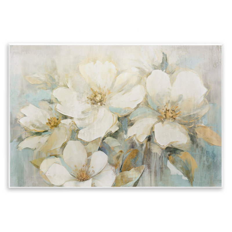 Art mural sur bois de fleurs de pommier en sourdine, design par Andrea Haase, H 13 po x l 19 po