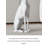 Resin Greyhound Sculpture Side Table with Tray
