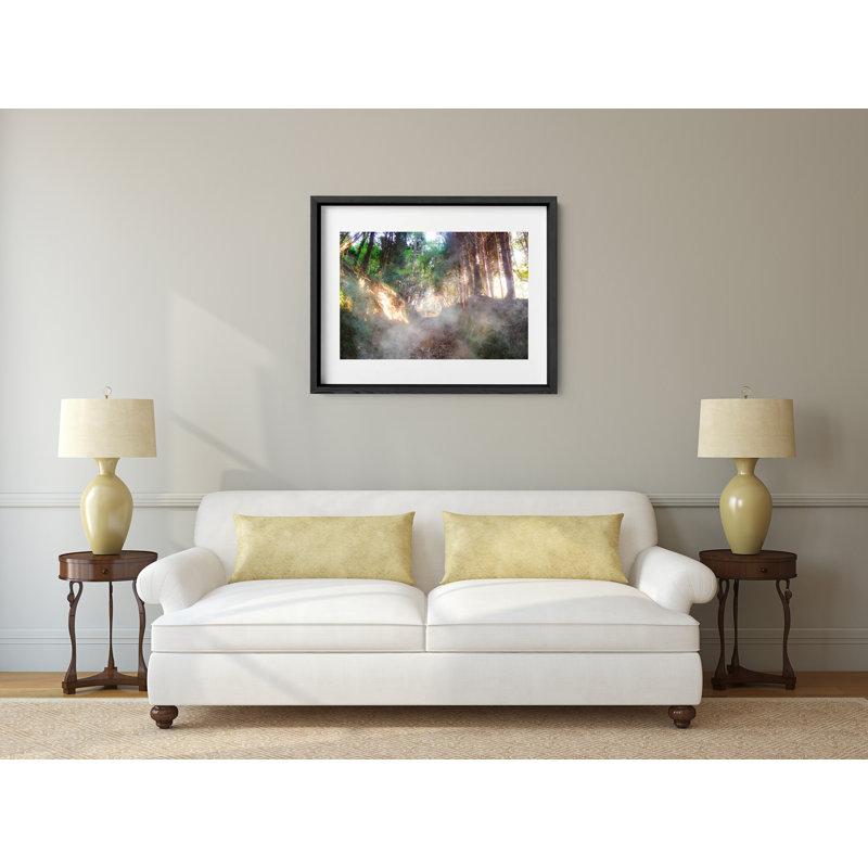 Into The Mystic Print by Joseph Regan, 26" H x 36" W x 0.75" D, Black