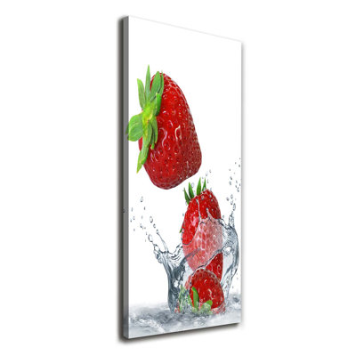 Strawberries - Wrapped Canvas Print
