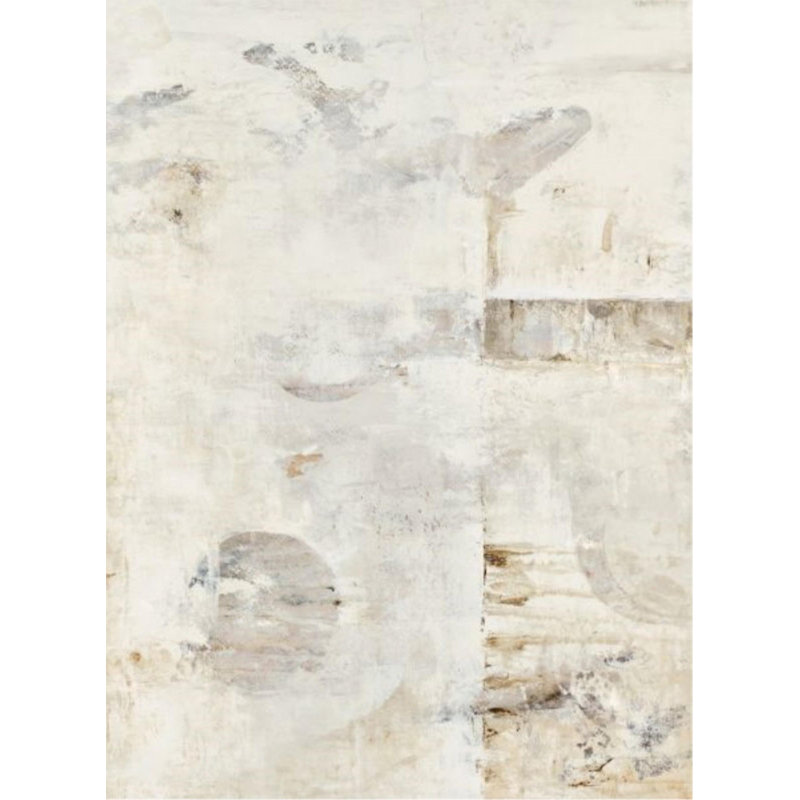 «Gray Gesture» par Sara Brown - peinture sur toile tendue, H 64 po x l 47 po x P 1,5 po, Extérieur