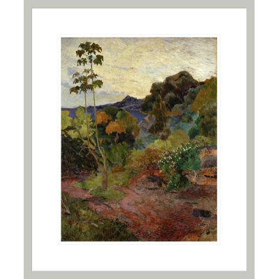 «Martinique Landscape» par Paul Gauguin - Estampe numérique encadrée