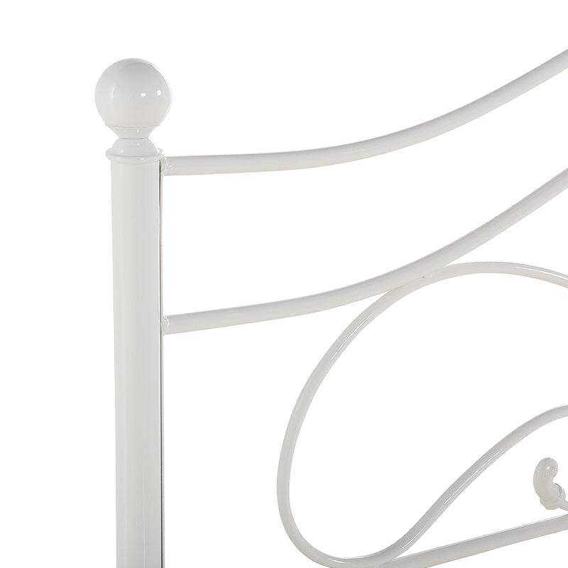 Corona Solid Wood Bed, 160 x 200cm, White