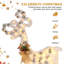 Ensemble de décoration de Noël renne en fer floqué (grand)-317666812
