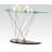 Bendiks 18'' Glass Top Console Table
