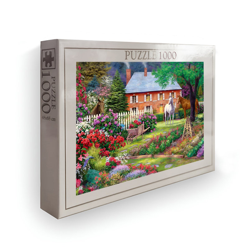 Casse-tête 1000 pièces, 26,8 po x 18,9 po | Conception 100% carton de haute qualité et éclatante | Parfait pour le plaisir en famille, le soulagement du stress et les jeux éducatifs | Cadeau pour adultes et enfants | Dimensions de la boîte: 13,2 po x 9,1 po x 2,0 po