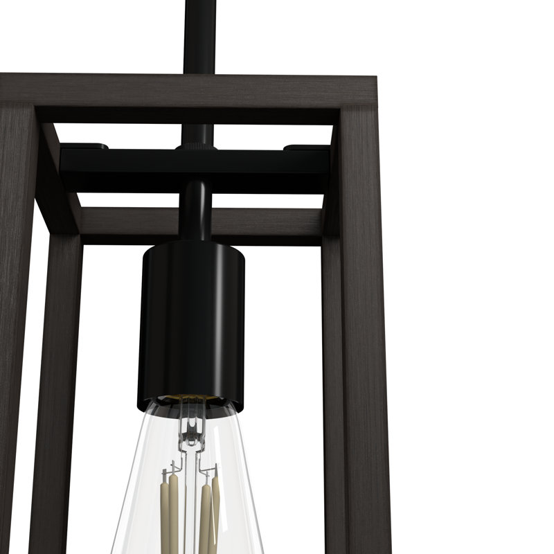 Squire Manor 1 - Light Rectangle Mini Pendant, Matte Black