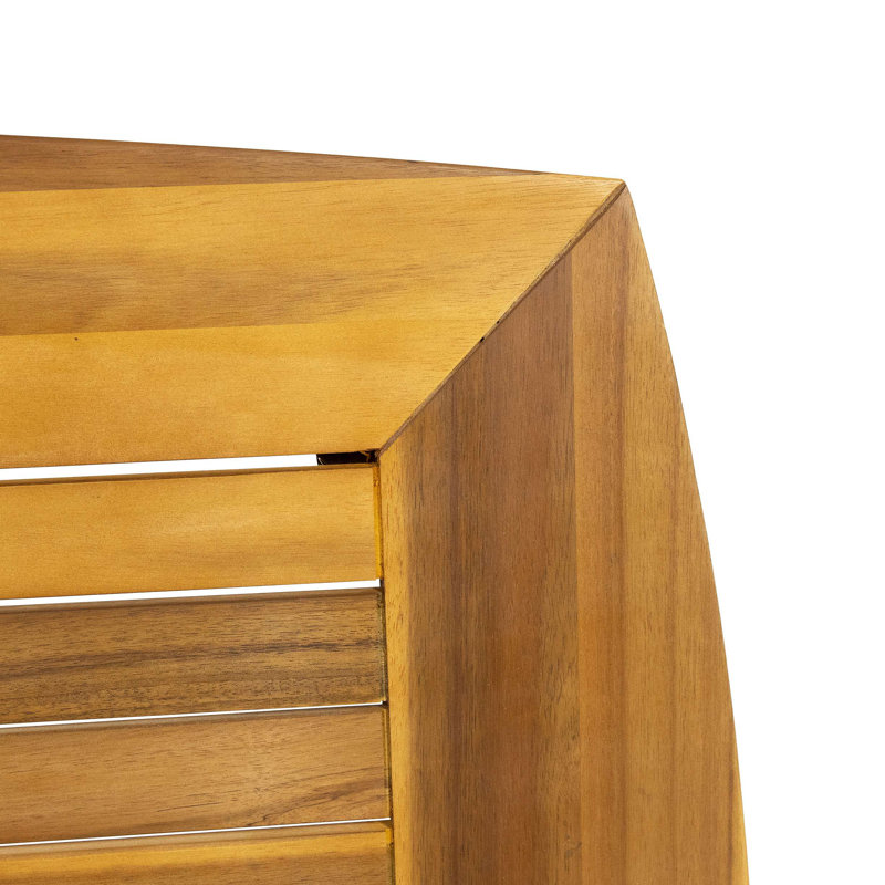 Table de salle à manger d'extérieur avec structure en bois d'acacia