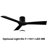 54" Matte Black Aviator 3 - Blade Outdoor/Indoor Smart Flush Mount Ceiling Fan with Remote Control Included-55456569