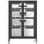 Meuble télé de 35,8 po avec 4 tablettes réglables, structure en acier, roulettes et système de gestion des câbles pour organiser votre chaîne stéréo, votre téléviseur ou tout autre équipement multimédia robuste pour le salon.