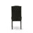 7 Piece Dining Set Consist of a Rectangle Dining Room Table with X-Legs and 6 Black Faux Leather Upholstered Parson Chairs, Wire brushed Black-468337561-532908026