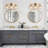 3-Light Dimmable Textured Bathroom Vanity Light ETL Certified