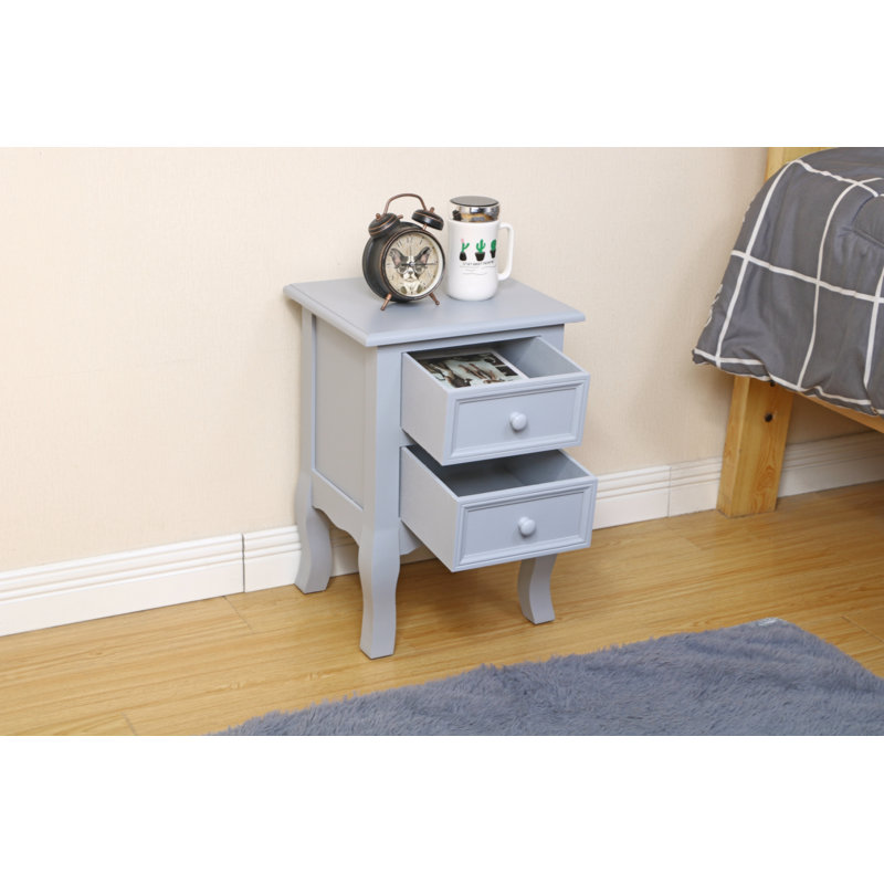 Table de chevet Woode Nordic, Gris, 1