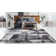 Alban Abstract Shag Charcoal Area Rug