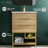 Carre 24" Bathroom Vanity in Oak