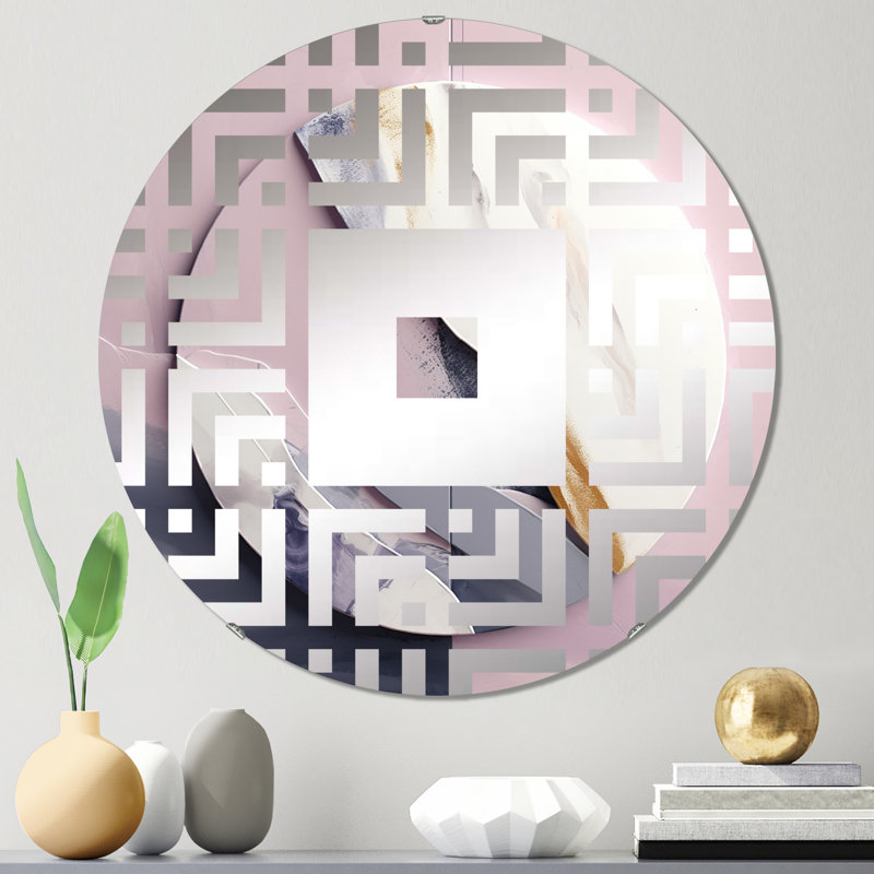 Brummage - Miroir mural carré, 31,4 po x 31,4 po