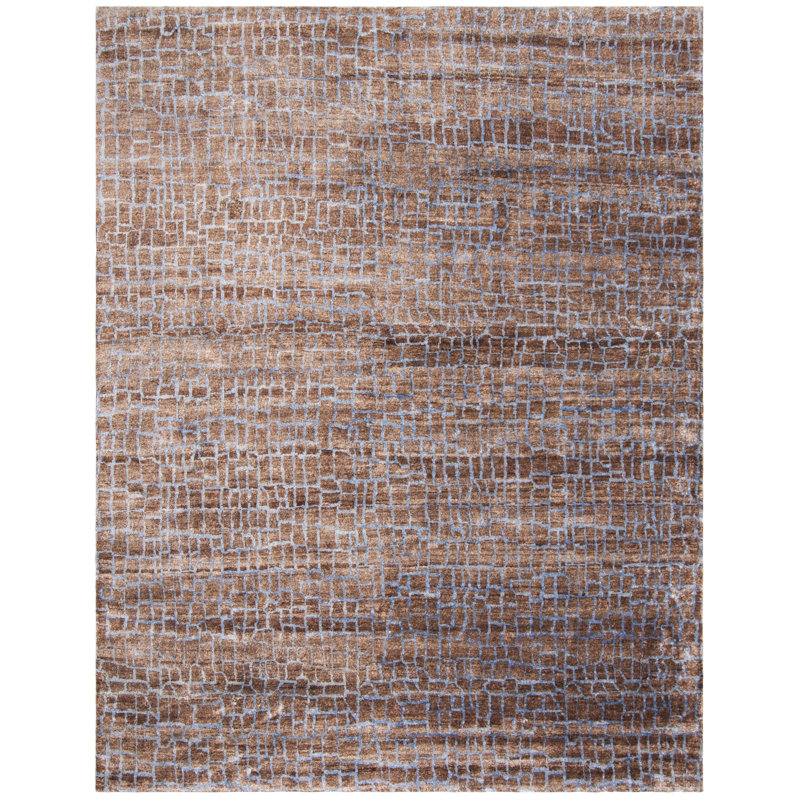 Rectangle Silk Area Rug, Rectangle 9' x 12'