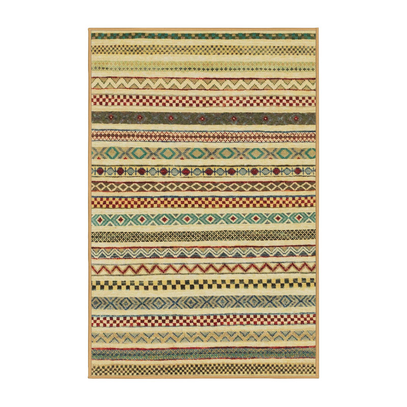 Abstract Indoor Rug, Rectangle 4' x 6'