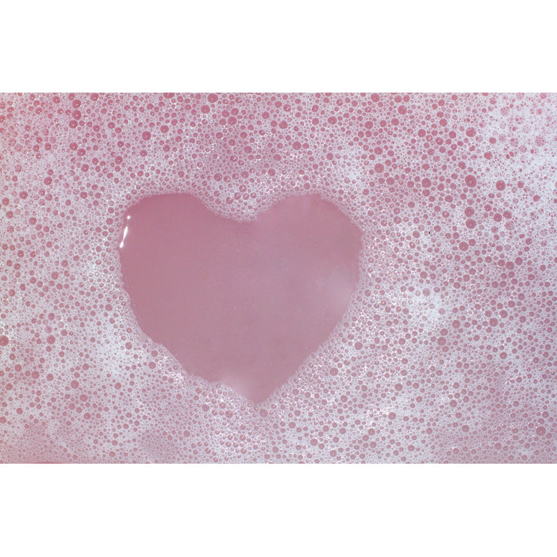 Heart Shaped Bubbles by Gan Chaonan - Wrapped Canvas Print, 30cm H x 46cm W x 3.8cm D