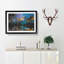 Palm Tree Reflection in the Maldives in Abstract - Picture Frame Graphic Art Print-55737293-55737294