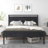 Minas Classical Metal Frame Platform Bed-768846152-725359924