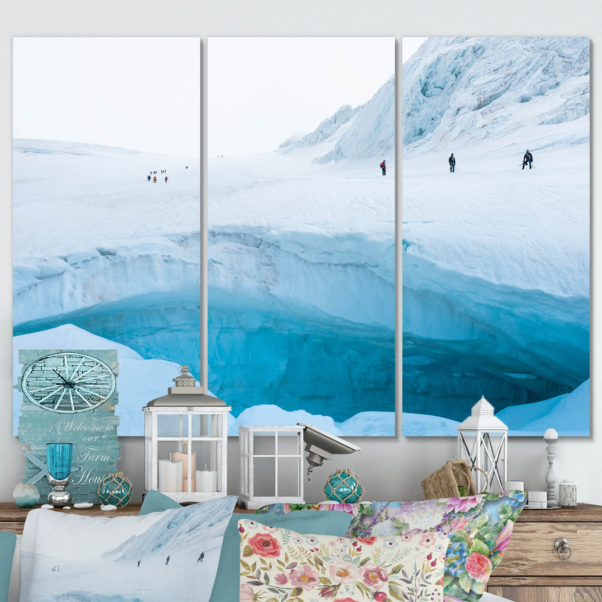 Millwood Pines Iceberg Beauty In Alaska I On Canvas 3 Pieces Print ...