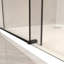 Porte de baignoire coulissante sans cadre 56-60 "X 66", porte de douche baignoire, verre trempé transparent 5/16 "(8Mm), cadre en acier inoxydable-128961062