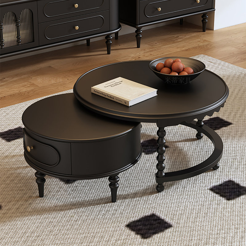 Table basse American American Mother-and-Child, Noir