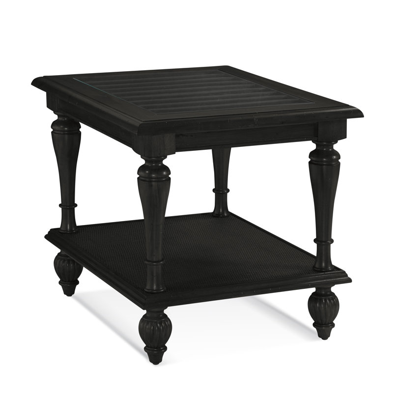 Grand View End Table, Antique Black